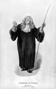 Brid&39;oison、ピエール・オーギュスタン・カロン・ド・ボーマルシェ（1732-99）による「フィガロの結婚」のAct IIIシーン14のイラスト 作： Emile Antoine Bayard